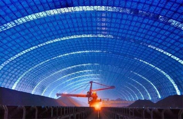 汝州亿优钢构工程师为您解析原料场封闭技术的特点和类型